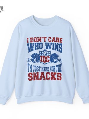 Funny Football Sweatshirt Superbowl Shirt Just Here For The Snacks Shirt Travis Kelce Message To Taylor Swift Go Taylors Boyfriend Shirt Unique revetee 2