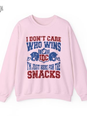 Funny Football Sweatshirt Superbowl Shirt Just Here For The Snacks Shirt Travis Kelce Message To Taylor Swift Go Taylors Boyfriend Shirt Unique revetee 4