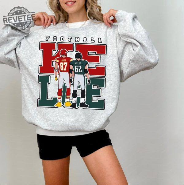 Unisex Jason Kelce Travis Kelce Sweatshirt American Football Shirt Travis Kelce Message To Taylor Swift Go Taylors Boyfriend Shirt Unique revetee 2