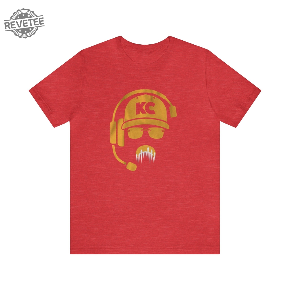 Andy Reid Icicle Mustache Shirt Unisex Kansas City Chiefs Shirt Travis Kelce Message To Taylor Swift Go Taylors Boyfriend Shirt Unique