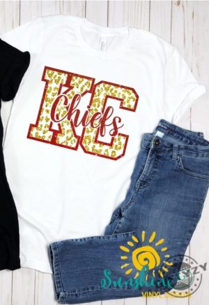 Kansas City Chiefs Tshirt Glitter Bling Leopard Hoodie Or Sweatshirt Kc Chiefs Bling Shirt giftyzy 3