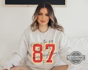 taylor swift chiefs sweater sweatshirt tshirt hoodie go taylors boyfriend football shirts kansas city chiefs funny swiftie travis kelce super bowl karma 87 tee laughinks 1