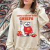 Karma Is The Guy On The Chiefs Shirt Taylor And Travis Sweatshirt Go Taylors Boyfriend Hoodie Taylors Boyfriend Tshirt Kelce Shirt giftyzy 3