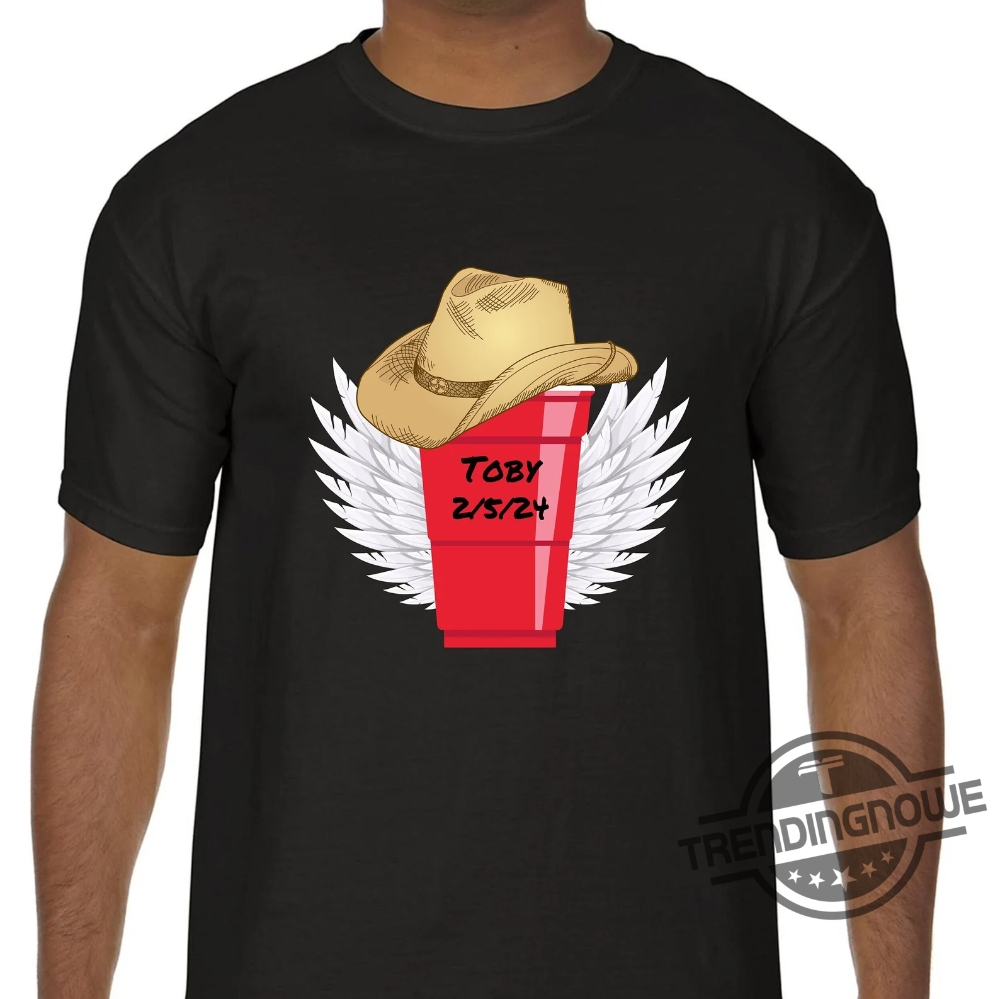 Toby Keith Shirt Red Solo Cup Wings Shirt Country Music Legend Homage Toby Keith Tribute Shirt American Soldier Memorial Shirt
