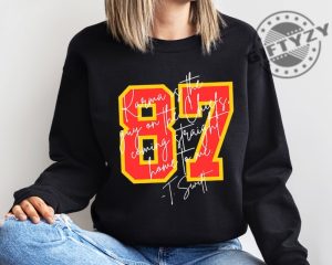 Karma 87 Shirt Karma Is The Guy On The Chiefs Tshirt In My Chiefs Era Sweatshirt Taylor And Travis Hoodie Nfl Football Fan Kansas City Chiefs Shirt giftyzy 3