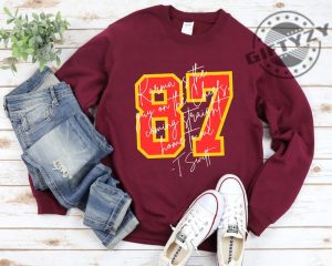 Karma 87 Shirt Karma Is The Guy On The Chiefs Tshirt In My Chiefs Era Sweatshirt Taylor And Travis Hoodie Nfl Football Fan Kansas City Chiefs Shirt giftyzy 4