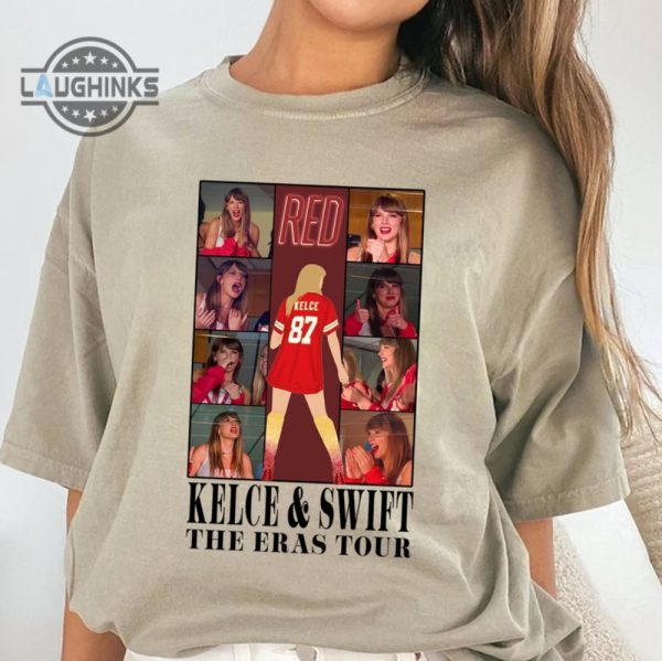 taylor swift red shirt kelce swift shirt travis kelce the eras tour shirt kansas city football sweatshirt football jersey fan gift mens womens tshirt sweatshirt hoodie laughinks 1 1