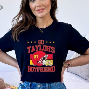 Go Taylors Boyfriend Shirt Game Day Shirt Funny Football Sweatshirt Football Fan Gift Shirt Unique revetee 3