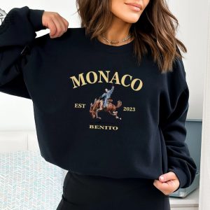 Retro Monaco Sweatshirt Nadie Sabe Lo Que Va Pasar Manana Shirt Benito Sweatshirt Gift For Fan Bunny Sweatshirt Music Shirt Unique revetee 3