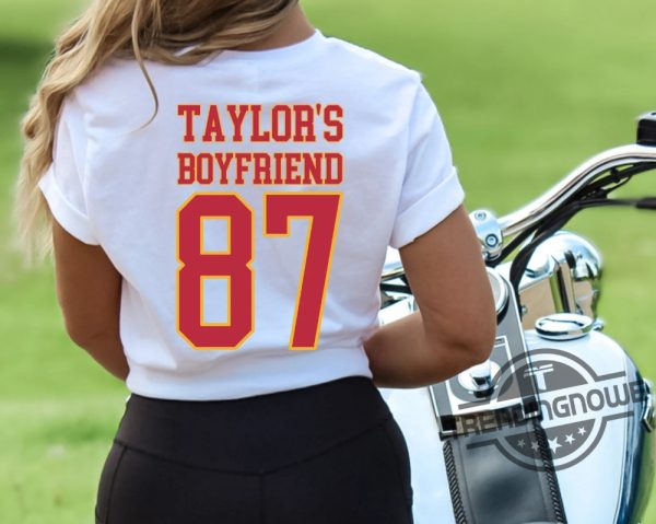 Taylors Boyfriend Superbowl Shirt Game Day Shirt Funny Football Sweatshirt Football Fan Gift Shirt Taylor And Travis Shirt trendingnowe 3
