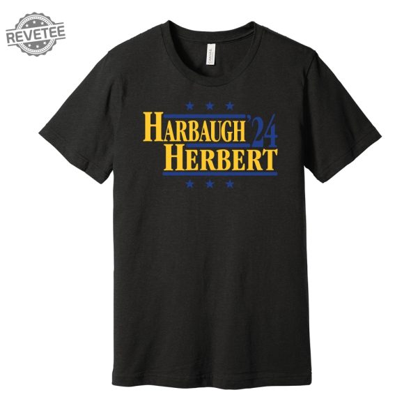 Harbaugh Herbert 24 Political Campaign Parody Tee Football Legends For President Fan Shirt S M L Xl Xxl 3Xl Lots Of Color Choices Unique revetee 1