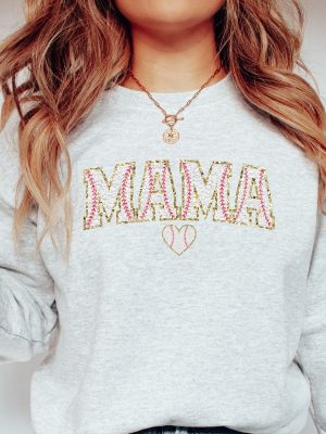 Baseball Mama Sweatshirt Baseball Mom Sweater Baseball Mama Shirt Mama Baseball Top Baseball Mom Shirt Baseball Mama Sweater Unique revetee 2