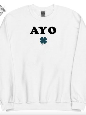 Ayo Edebiri Four Leaf Clover Shirt Ayo Shamrock Shirt Trending Ayo Shirt Ayo Four Leaf Shirt Funny Shirt Twitter Shirt Edebiri Tshirt Unique revetee 2