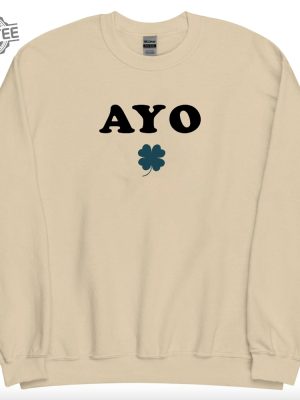 Ayo Edebiri Four Leaf Clover Shirt Ayo Shamrock Shirt Trending Ayo Shirt Ayo Four Leaf Shirt Funny Shirt Twitter Shirt Edebiri Tshirt Unique revetee 8