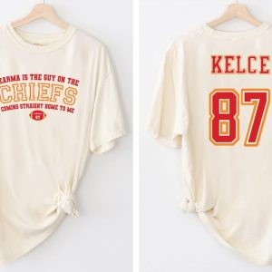 Karma Football Chiefs Shirt Gameday Shirt Travis Kelce Shirt Football Fan Tee Kelce 87 Shirt Gym Shirt Sport Fan Tee Unique revetee 4