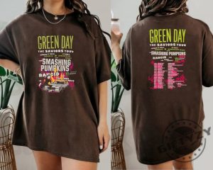 Green Day The Saviors 2024 Tour Shirt Green Day Concert Sweatshirt Green Day Band Graphic Tshirt Green Day Fan Hoodie Rock Band Green Day Shirt giftyzy 4