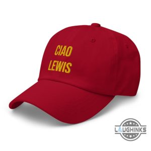 ferrari hat lewis hamilton embroidered classic baseball cap ciao lewis ferrari formula one vintage embroidery dad hats f1 gift for racers car racing lovers laughinks 2
