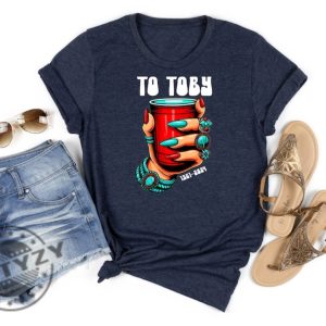 Red Solo Cup Toby Keith Shirt Country Song Sweatshirt Toby Keith Honoring Tshirt Music Lovers Hoodie Western Texas Country Music In Memory Shirt giftyzy 3