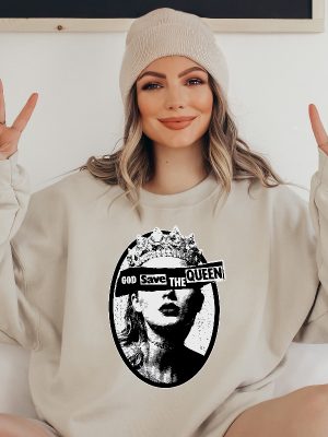 God Save Queen Reputation Era Inspired Hoodies Taylor Swift Tortured Poets Taylor Swift New Album 2024 Taylorswift Unique revetee 4