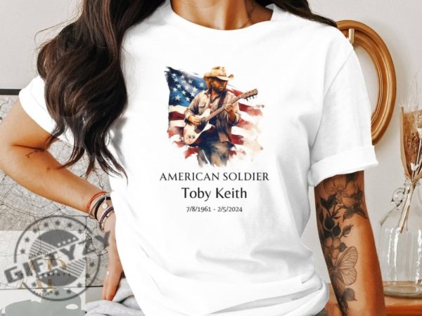 Toby Keith Tribute Unisex Shirt American Soldier Memorial Tshirt Country Music Legend Homage Hoodie Trending Sweatshirt Thoughtful Fan Gift giftyzy 2