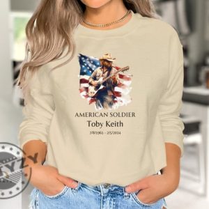 Toby Keith Tribute Unisex Shirt American Soldier Memorial Tshirt Country Music Legend Homage Hoodie Trending Sweatshirt Thoughtful Fan Gift giftyzy 4