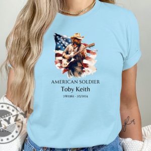 Toby Keith Tribute Unisex Shirt American Soldier Memorial Tshirt Country Music Legend Homage Hoodie Trending Sweatshirt Thoughtful Fan Gift giftyzy 7