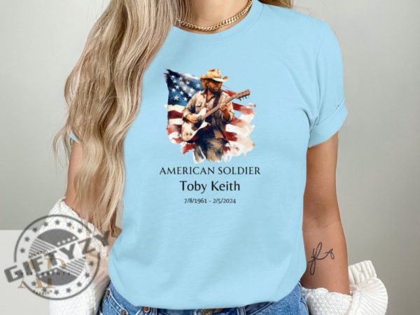 Toby Keith Tribute Unisex Shirt American Soldier Memorial Tshirt Country Music Legend Homage Hoodie Trending Sweatshirt Thoughtful Fan Gift giftyzy 7
