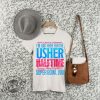 I Am Just Here For The Usher Super Bowl Las Vegas Halftime Show Pink And Blue Shirt giftyzy 3