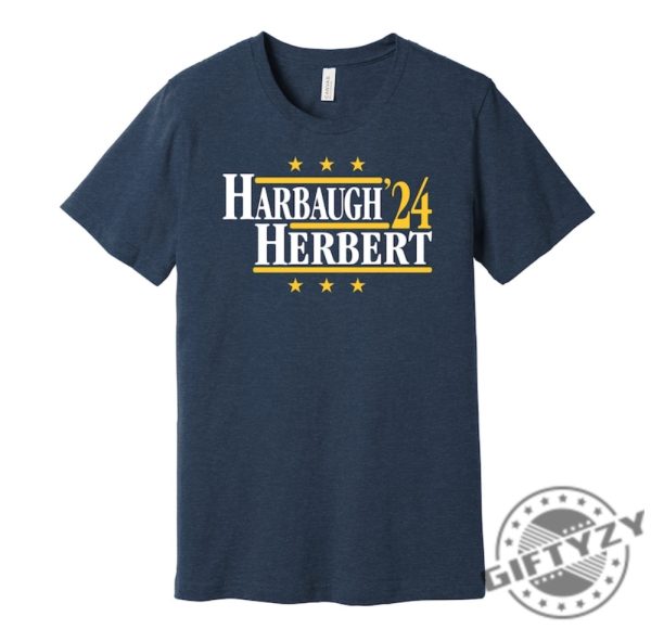 Harbaugh Herbert 24 Tshirt Political Campaign Parody Sweatshirt Football Legends For President Fan Hoodie Lots Of Color Choices Shirt giftyzy 4