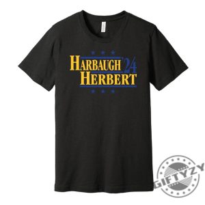 Harbaugh Herbert 24 Tshirt Political Campaign Parody Sweatshirt Football Legends For President Fan Hoodie Lots Of Color Choices Shirt giftyzy 5