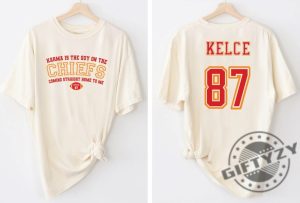 Karma Football Chiefs Shirt Gameday Tshirt Travis Kelce Sweatshirt Football Fan Hoodie Kelce 87 Gym Sport Fan Shirt giftyzy 2