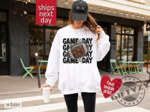 Faux Sequin Game Day Shirt Express Shipping Hoodie Super Football Sweatshirt Football Game Day Tshirt Sunday Football Shirt giftyzy 2