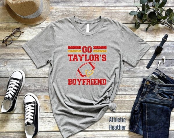 Go Boyfriend Travis Kelce Shirt Football Fans Sweatshirt Funny Football Tshirt Go Taylors Boyfriend Hoodie Football Fan Gift giftyzy 5