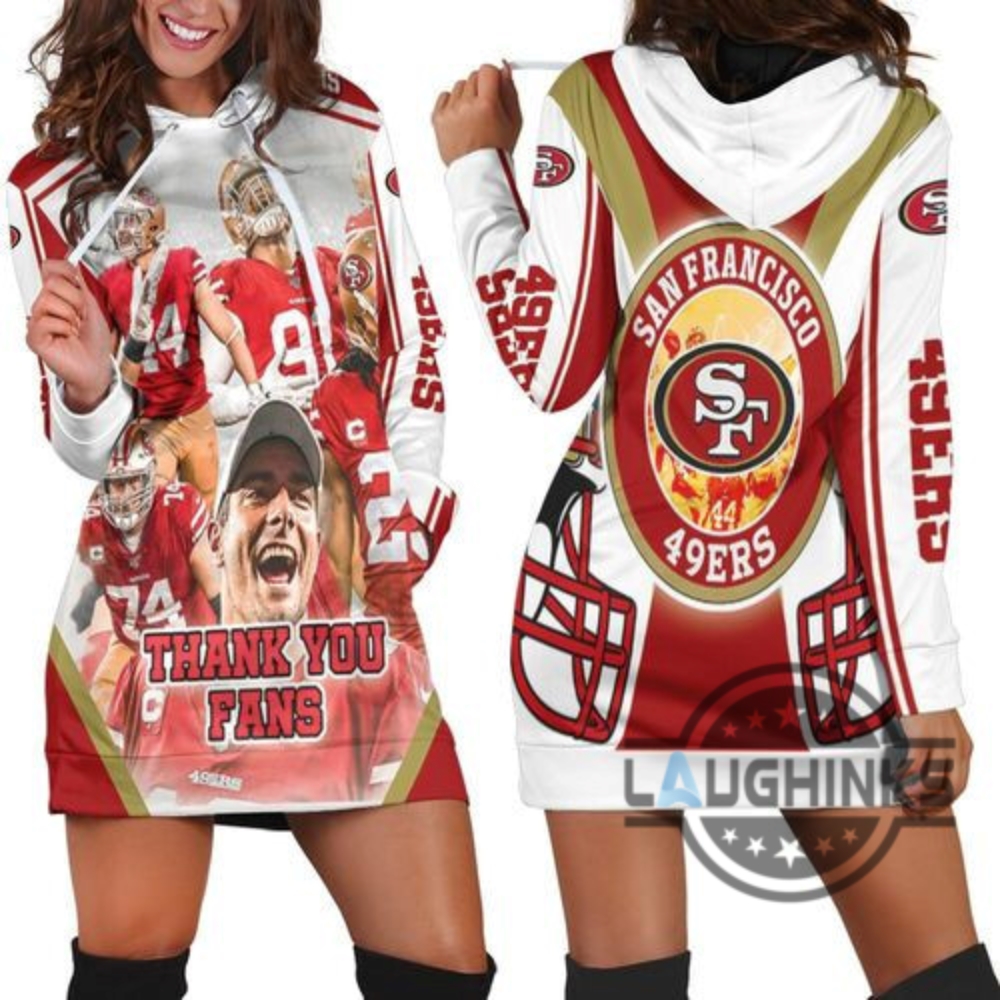 San Francisco 49Ers Nfc West Division Super Bowl 2021 Hoodie Dress Sweater Dress Sweatshirt Dress Sf 49Ers Football Hooded Dress Nfl Gift For Fans