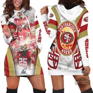 san francisco 49ers champions nfc west division super bowl 2021 hoodie dress sweater dress sweatshirt dress sf 49ers football hooded dress nfl gift for fans laughinks 1 1