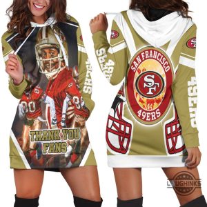 san francisco 49ers 2021 super bowl nfc west division champions hoodie dress sweater dress sweatshirt dress sf 49ers football hooded dress nfl gift for fans laughinks 1 3