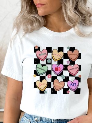 Retro Conversation Hearts Taylors Version Valentines Day Swiftie Valentines Day Tee Taylor Fan Conversation Heart Sweatshirt Unique revetee 2