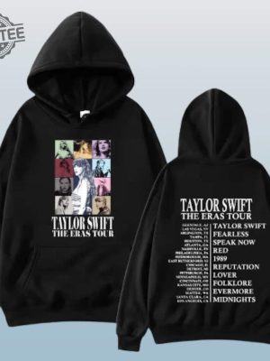 Taylor Swift The Eras Tour Taylor Swift Merch Taylor Swift Hoodie Taylor Swift Gift Swiftie Hoodie Unique revetee 5