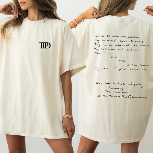 Taylor Swift The Tortured Poets Department Shirt The Tortured Poets Department Tracklist Taylor Swift The Tortured Poets Department Unique revetee 2