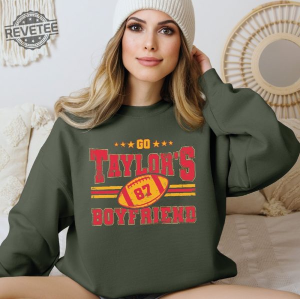 Go Boyfriend Sweatshirt Go Boyfriend Sweater Football Sweatshirt Go Taylors Boyfriend Svg Free Taylor Swift New Album Unique revetee 3