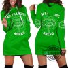 san francisco 49ers st patricks day hoodie dress sweater dress sweatshirt dress 3d all over print for women hoodie sf 49ers football hooded dress nfl gift for fans laughinks 1