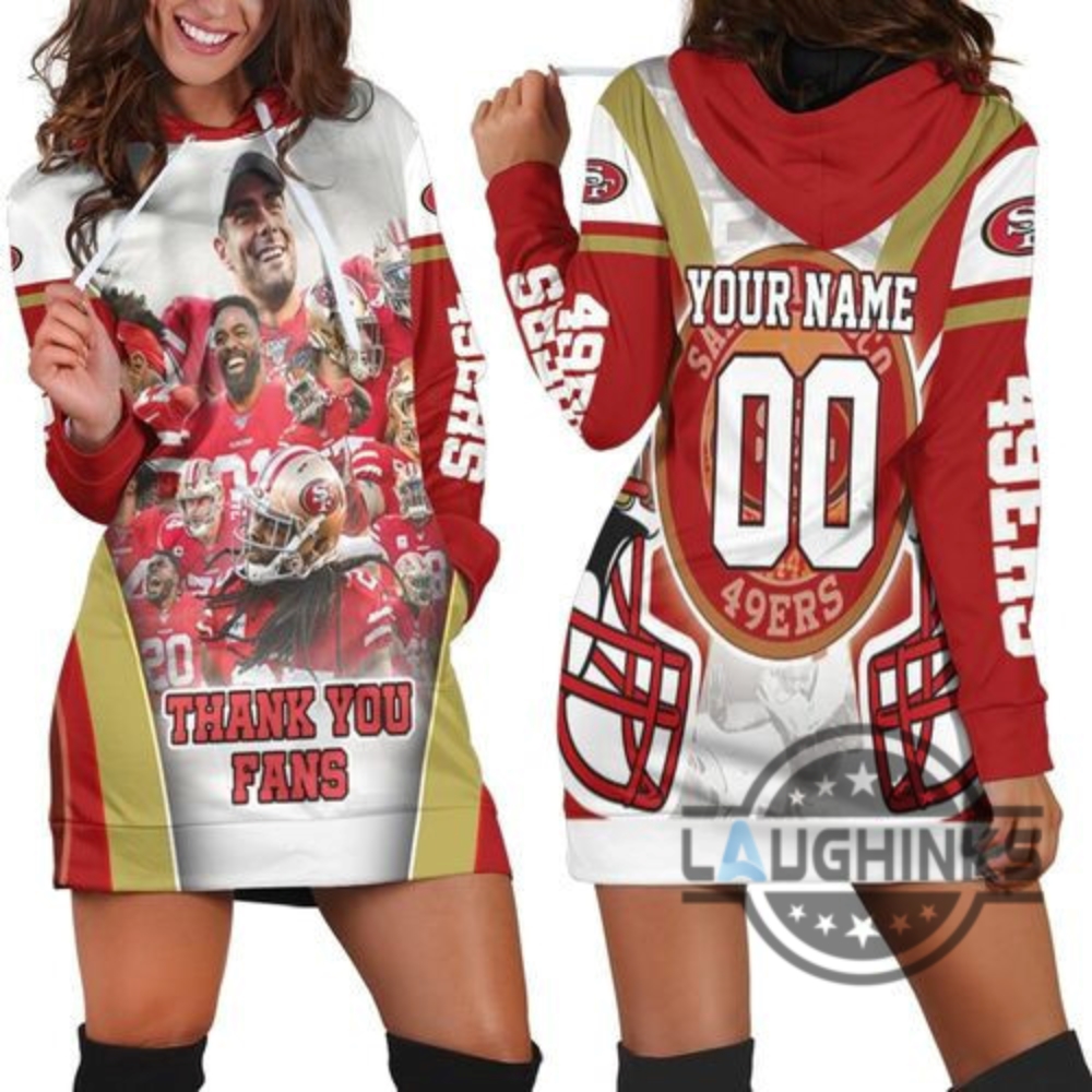 Super Bowl San Francisco 49Ers Nfc West Division For Fans Personalized Hoodie Dress Sweater Dress Sweatshirt Dress Sf 49Ers Football Hooded Dress Nfl Gift For Fans