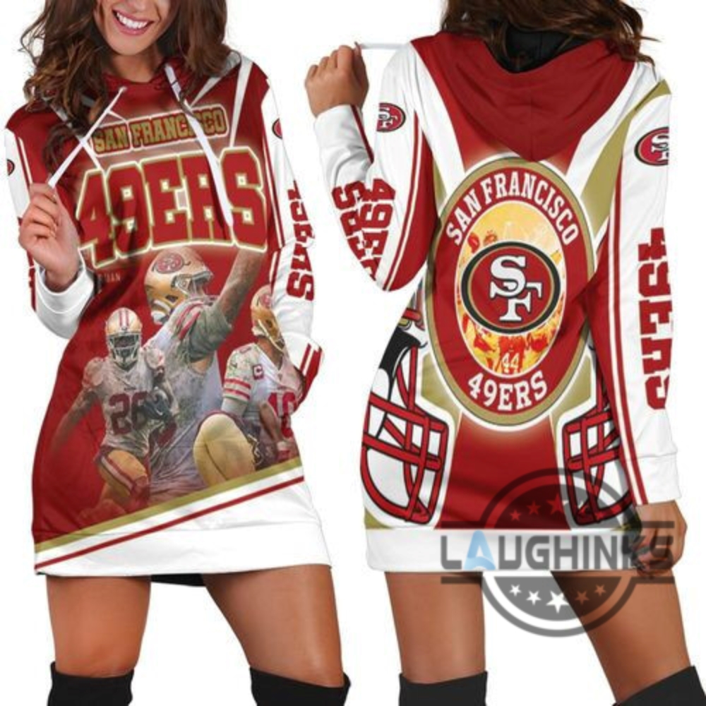 Super Bowl 2021 San Francisco 49Ers Nfc East Division Champions Hoodie Dress Sweater Dress Sweatshirt Dress Sf 49Ers Football Hooded Dress Nfl Gift For Fans