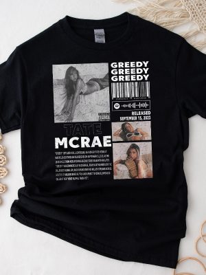 Tate Mcrae Shirt Tate Mcrae Greedy Album 90S Tee Tate Mcrae Rym Tate Mcrae Super Bowl Tate Mcrae World Tour Unique revetee 2