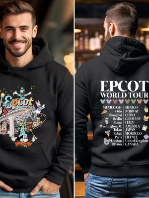 Epcot World Tour Shirt Sweatshirt Hoodie Disney Epcot Matching Shirt Disney Epcot Shirt Disney Group Trip Shirt Epcot Disneyworld Shirt Unique revetee 3