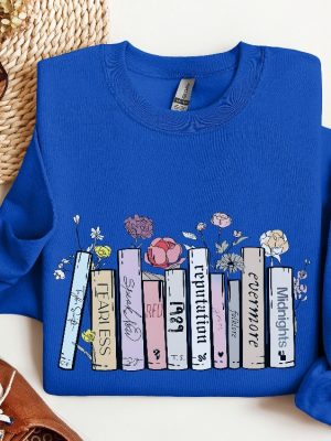 Albums As Books Shirt Trendy Aesthetic For Book Lovers Crewneck Shirt Folk Music Shirt Country Music Shirt Rack Music Shirt Book Lover Unique revetee 2