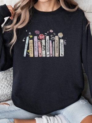 Albums As Books Shirt Trendy Aesthetic For Book Lovers Crewneck Shirt Folk Music Shirt Country Music Shirt Rack Music Shirt Book Lover Unique revetee 3