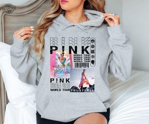 Pnk Pink Singer Summer Carnival 2024 Tour Shirt Trustfall Album Shirt Pink Tour Shirt Music Tour Shirt 2024 Unique revetee 1