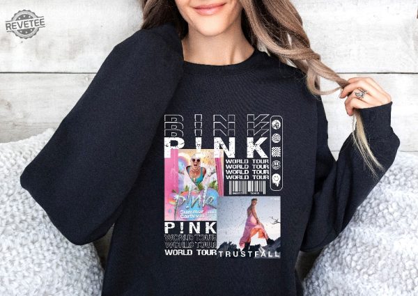 Pnk Pink Singer Summer Carnival 2024 Tour Shirt Trustfall Album Shirt Pink Tour Shirt Music Tour Shirt 2024 Unique revetee 2