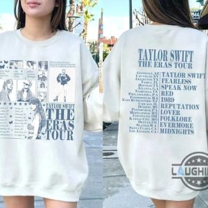 ts the eras tour 2023 shirt taylor swiftie merch sweatshirt hoodie tswift track list red midnight 1989 tshirt sweatshirt hoodie laughinks 1